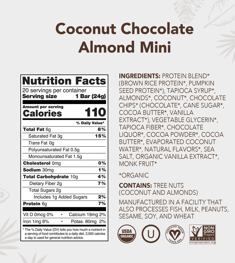 Mini Protein Bar nutrition