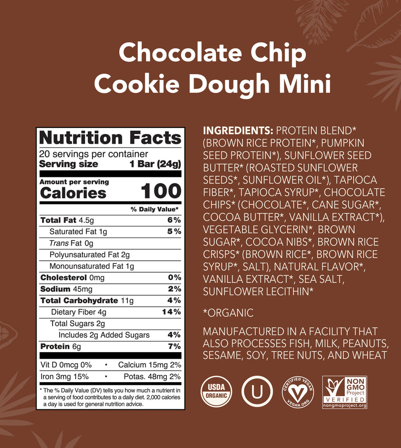 Mini Protein Bar nutrition